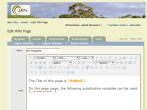 edit page with template variables